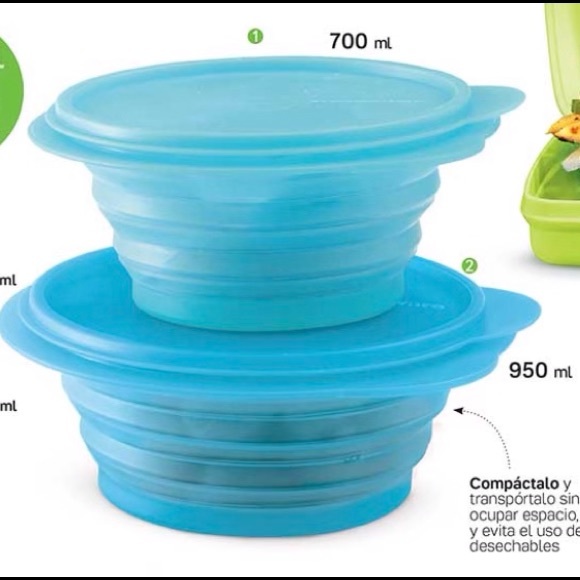 Tupperware Compactware Container Set of 2 - Picture 3 of 12